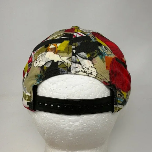 DC Shoes Graphic Print Baseball Cap Snapback Hip Hop Skate Style Multi Color - Picture 5 of 8